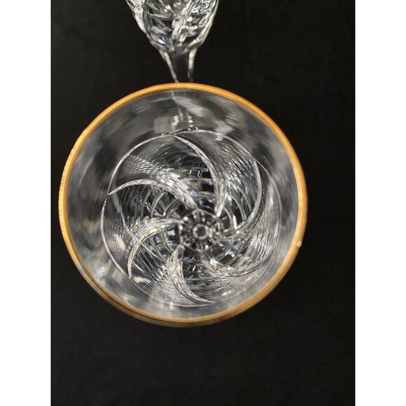 Set of 6 Mikasa Cachet Gold Crystal Stemware - Rare 1998-2000 - Picture 6 of 8